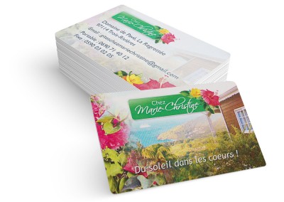 Carte de visite Gîte Chez Marie-Christine