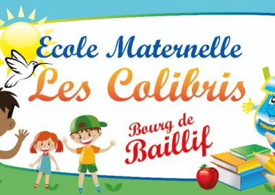Banderole Ecole Maternelle Les Colibris