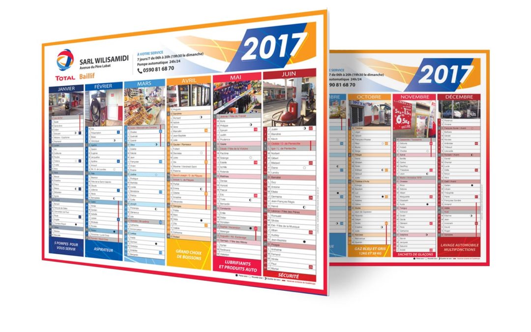Calendrier – TOTAL Wilisamidi