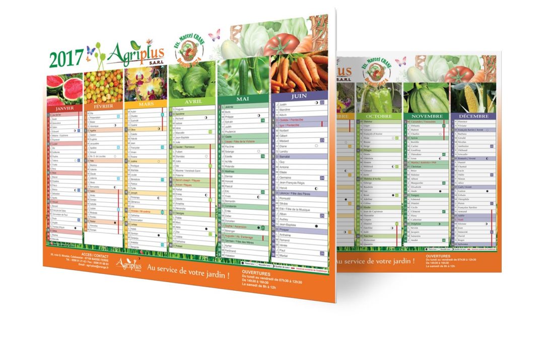 Calendrier Agriplus 2017
