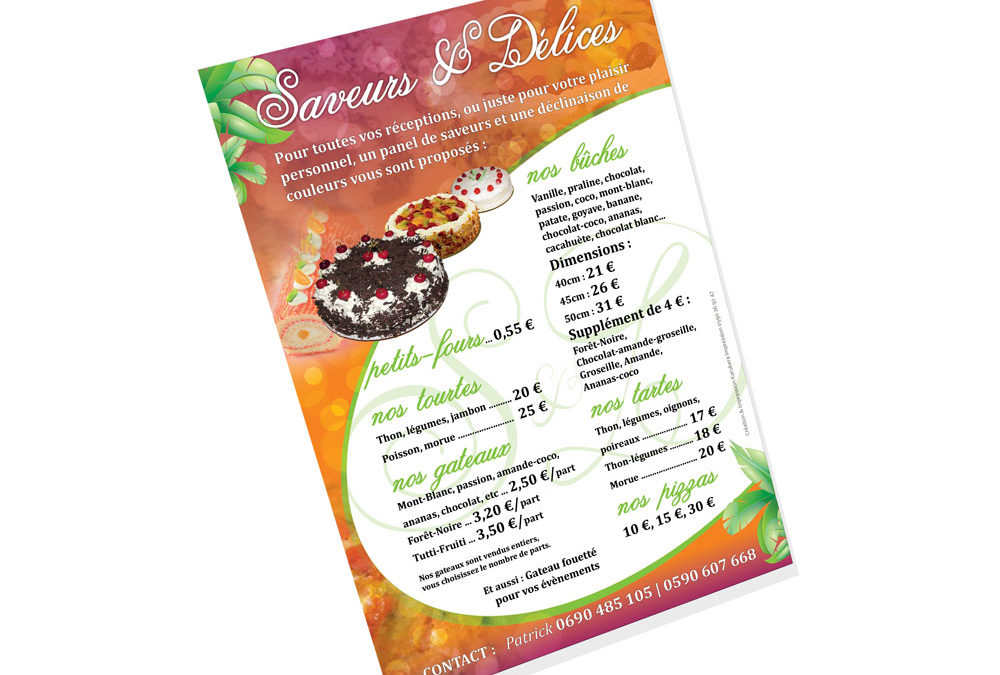 Flyers – Saveurs et Delices