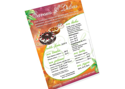 Flyers – Saveurs et Delices