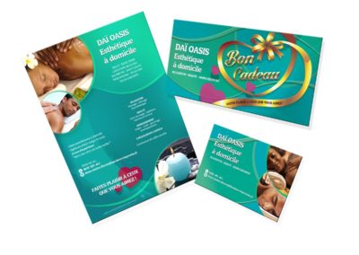 Dai Oasis Esthétique – Flyers+CDV+Bon Cadeau
