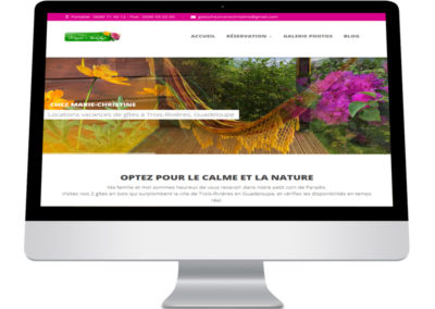 Site internet – Chez Marie Christine
